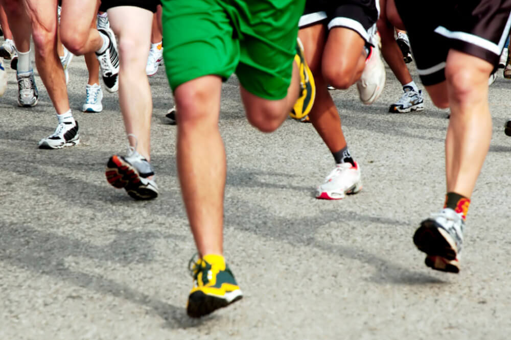 people in running in a race